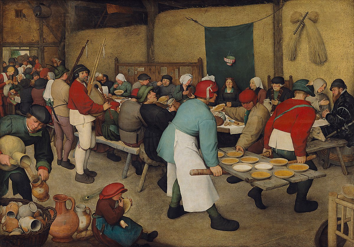 Pieter_Bruegel_repas de noce 1567