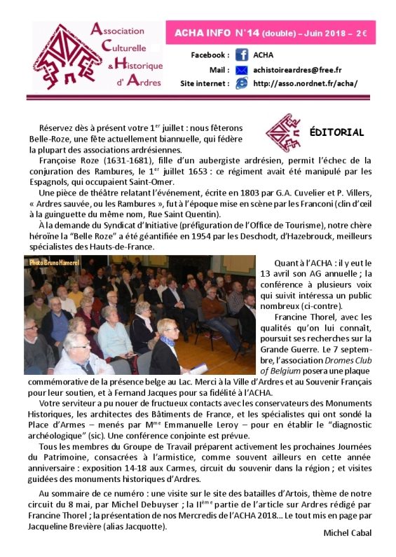 ACHA Info n°14